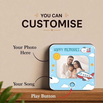 Personalized Audio Fridge Magnet with Custom Photo & Song Unique Musical Memory Keepsake, Customized Gift for Family, Friends & Couples